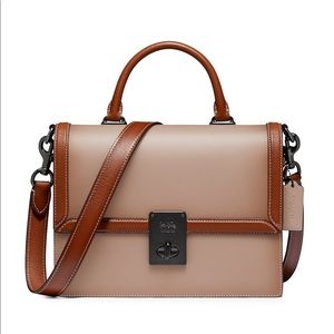Coach Hutton Colorblock top handle bag
